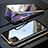 Coque Rebord Bumper Luxe Aluminum Metal Miroir 360 Degres Housse Etui Aimant M12 pour Apple iPhone 11 Pro Max Or et Noir