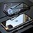 Coque Rebord Bumper Luxe Aluminum Metal Miroir 360 Degres Housse Etui Aimant M14 pour Apple iPhone 11 Pro Petit