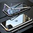 Coque Rebord Bumper Luxe Aluminum Metal Miroir 360 Degres Housse Etui Aimant M14 pour Apple iPhone 11 Pro Petit