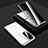 Coque Rebord Bumper Luxe Aluminum Metal Miroir 360 Degres Housse Etui Aimant P01 pour Huawei Honor 70 Pro 5G Argent