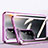 Coque Rebord Bumper Luxe Aluminum Metal Miroir 360 Degres Housse Etui Aimant P01 pour Oppo A94 5G Violet