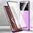 Coque Rebord Bumper Luxe Aluminum Metal Miroir 360 Degres Housse Etui Aimant P01 pour Vivo X Note Petit