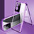 Coque Rebord Bumper Luxe Aluminum Metal Miroir 360 Degres Housse Etui Aimant P01 pour Vivo Y35m 5G Violet