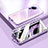 Coque Rebord Bumper Luxe Aluminum Metal Miroir 360 Degres Housse Etui Aimant P01 pour Xiaomi Civi 2 5G Violet