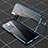 Coque Rebord Bumper Luxe Aluminum Metal Miroir 360 Degres Housse Etui Aimant P01 pour Xiaomi Mi 11i 5G (2022) Bleu