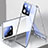 Coque Rebord Bumper Luxe Aluminum Metal Miroir 360 Degres Housse Etui Aimant P01 pour Xiaomi Mi 13 Pro 5G Argent