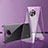 Coque Rebord Bumper Luxe Aluminum Metal Miroir 360 Degres Housse Etui Aimant P01 pour Xiaomi Redmi Note 9 5G Violet