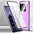 Coque Rebord Bumper Luxe Aluminum Metal Miroir 360 Degres Housse Etui Aimant P02 pour OnePlus 11 5G Violet