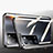 Coque Rebord Bumper Luxe Aluminum Metal Miroir 360 Degres Housse Etui Aimant P02 pour Oppo A55 5G Noir