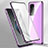 Coque Rebord Bumper Luxe Aluminum Metal Miroir 360 Degres Housse Etui Aimant P02 pour Xiaomi Mi 11i 5G (2022) Violet