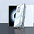 Coque Rebord Bumper Luxe Aluminum Metal Miroir 360 Degres Housse Etui Aimant P02 pour Xiaomi Mi 12T 5G Argent