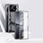 Coque Rebord Bumper Luxe Aluminum Metal Miroir 360 Degres Housse Etui Aimant P02 pour Xiaomi Mi 13 5G Noir