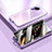 Coque Rebord Bumper Luxe Aluminum Metal Miroir 360 Degres Housse Etui Aimant P02 pour Xiaomi Mi 13 Lite 5G Violet