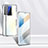 Coque Rebord Bumper Luxe Aluminum Metal Miroir 360 Degres Housse Etui Aimant P03 pour Vivo X70 5G Argent