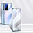 Coque Rebord Bumper Luxe Aluminum Metal Miroir 360 Degres Housse Etui Aimant P03 pour Vivo X70 5G Bleu