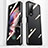 Coque Rebord Bumper Luxe Aluminum Metal Miroir 360 Degres Housse Etui Aimant P05 pour Samsung Galaxy Z Fold3 5G Petit