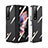 Coque Rebord Bumper Luxe Aluminum Metal Miroir 360 Degres Housse Etui Aimant P05 pour Samsung Galaxy Z Fold3 5G Petit