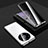 Coque Rebord Bumper Luxe Aluminum Metal Miroir 360 Degres Housse Etui Aimant P06 pour Huawei Honor Magic4 5G Argent