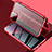 Coque Rebord Bumper Luxe Aluminum Metal Miroir 360 Degres Housse Etui Aimant pour Apple iPhone 13 Rouge
