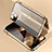 Coque Rebord Bumper Luxe Aluminum Metal Miroir 360 Degres Housse Etui Aimant pour Apple iPhone 15 Or