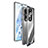 Coque Rebord Bumper Luxe Aluminum Metal Miroir 360 Degres Housse Etui Aimant pour Huawei Honor 80 Pro Flat 5G Petit