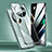 Coque Rebord Bumper Luxe Aluminum Metal Miroir 360 Degres Housse Etui Aimant pour Huawei Mate 60 Vert