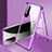 Coque Rebord Bumper Luxe Aluminum Metal Miroir 360 Degres Housse Etui Aimant pour Huawei Nova 10z Violet