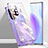 Coque Rebord Bumper Luxe Aluminum Metal Miroir 360 Degres Housse Etui Aimant pour Huawei Nova 8 5G Violet