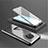 Coque Rebord Bumper Luxe Aluminum Metal Miroir 360 Degres Housse Etui Aimant pour OnePlus 7T Noir