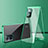 Coque Rebord Bumper Luxe Aluminum Metal Miroir 360 Degres Housse Etui Aimant pour OnePlus Nord N300 5G Vert