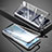 Coque Rebord Bumper Luxe Aluminum Metal Miroir 360 Degres Housse Etui Aimant pour Oppo F17 Pro Petit