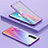 Coque Rebord Bumper Luxe Aluminum Metal Miroir 360 Degres Housse Etui Aimant pour Oppo Find X2 Neo Petit