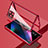 Coque Rebord Bumper Luxe Aluminum Metal Miroir 360 Degres Housse Etui Aimant pour Oppo Find X3 5G Rouge