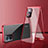 Coque Rebord Bumper Luxe Aluminum Metal Miroir 360 Degres Housse Etui Aimant pour Oppo K10 5G India Rouge