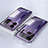 Coque Rebord Bumper Luxe Aluminum Metal Miroir 360 Degres Housse Etui Aimant pour Realme GT Neo5 240W 5G Violet