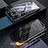 Coque Rebord Bumper Luxe Aluminum Metal Miroir 360 Degres Housse Etui Aimant pour Samsung Galaxy A90 4G Petit