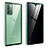 Coque Rebord Bumper Luxe Aluminum Metal Miroir 360 Degres Housse Etui Aimant pour Samsung Galaxy Note 20 5G Pastel Vert