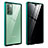 Coque Rebord Bumper Luxe Aluminum Metal Miroir 360 Degres Housse Etui Aimant pour Samsung Galaxy Note 20 5G Vert