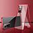 Coque Rebord Bumper Luxe Aluminum Metal Miroir 360 Degres Housse Etui Aimant pour Vivo Y35 5G Rouge