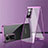 Coque Rebord Bumper Luxe Aluminum Metal Miroir 360 Degres Housse Etui Aimant pour Vivo Y72t Violet