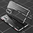 Coque Rebord Bumper Luxe Aluminum Metal Miroir 360 Degres Housse Etui Aimant pour Xiaomi Poco F3 GT 5G Argent