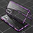 Coque Rebord Bumper Luxe Aluminum Metal Miroir 360 Degres Housse Etui Aimant pour Xiaomi Poco F3 GT 5G Violet