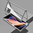 Coque Rebord Bumper Luxe Aluminum Metal Miroir 360 Degres Housse Etui Aimant pour Xiaomi Poco X4 NFC Argent