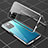 Coque Rebord Bumper Luxe Aluminum Metal Miroir 360 Degres Housse Etui Aimant pour Xiaomi Redmi Note 10 Pro 5G Petit