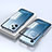 Coque Rebord Bumper Luxe Aluminum Metal Miroir 360 Degres Housse Etui Aimant pour Xiaomi Redmi Note 12 Pro+ Plus 5G Petit