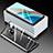 Coque Rebord Bumper Luxe Aluminum Metal Miroir 360 Degres Housse Etui Aimant pour Xiaomi Redmi Note 9T 5G Petit