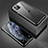 Coque Rebord Bumper Luxe Aluminum Metal Miroir 360 Degres Housse Etui Aimant T01 pour Apple iPhone 11 Pro Max Noir