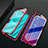 Coque Rebord Bumper Luxe Aluminum Metal Miroir 360 Degres Housse Etui Aimant T01 pour Oppo R15X Rouge