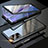 Coque Rebord Bumper Luxe Aluminum Metal Miroir 360 Degres Housse Etui Aimant T01 pour Samsung Galaxy Note 20 5G Noir