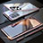 Coque Rebord Bumper Luxe Aluminum Metal Miroir 360 Degres Housse Etui Aimant T01 pour Samsung Galaxy Note 20 Ultra 5G Petit